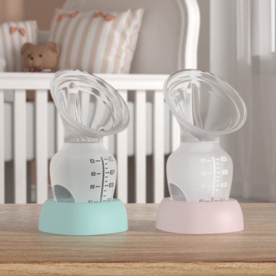 Custom BPA Free Food Grade Silicone Manual Breast Pump Hand