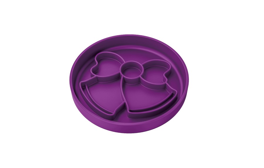 Round Pet Slow Feeder Plate (Christmas Theme)