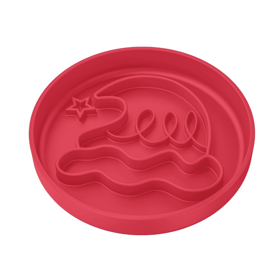 Round Pet Slow Feeder Plate (Christmas Theme)
