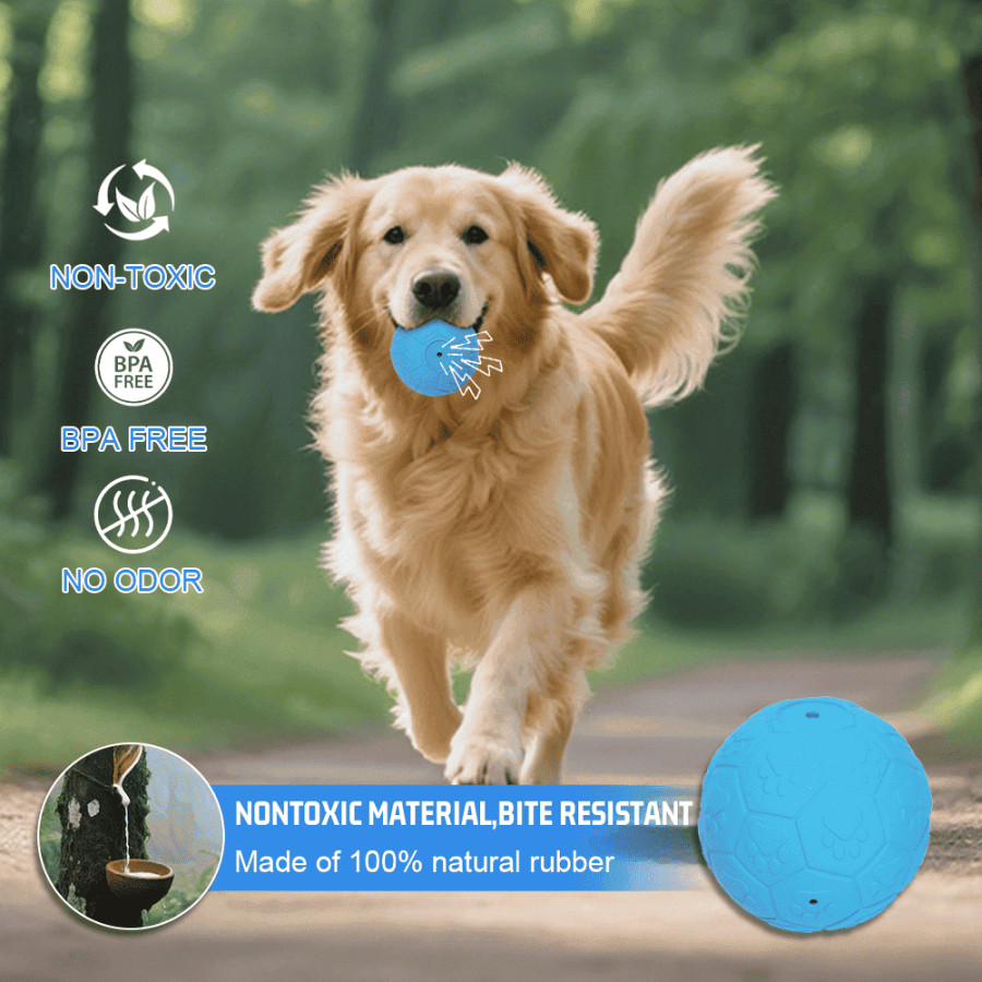 Rubber Squeaky Dog Ball