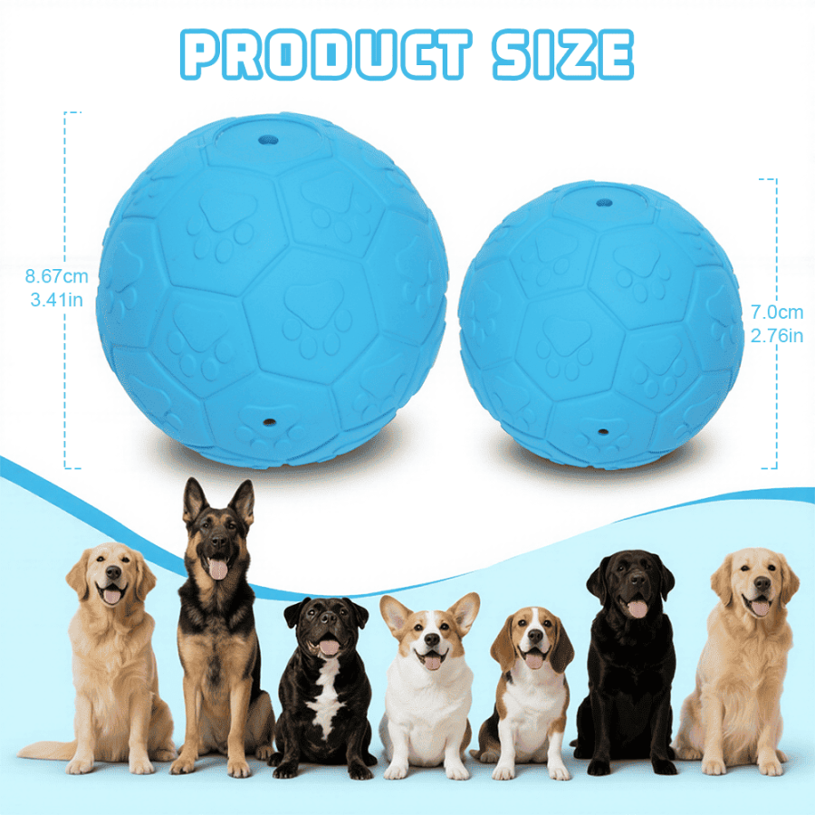 Rubber Squeaky Dog Ball