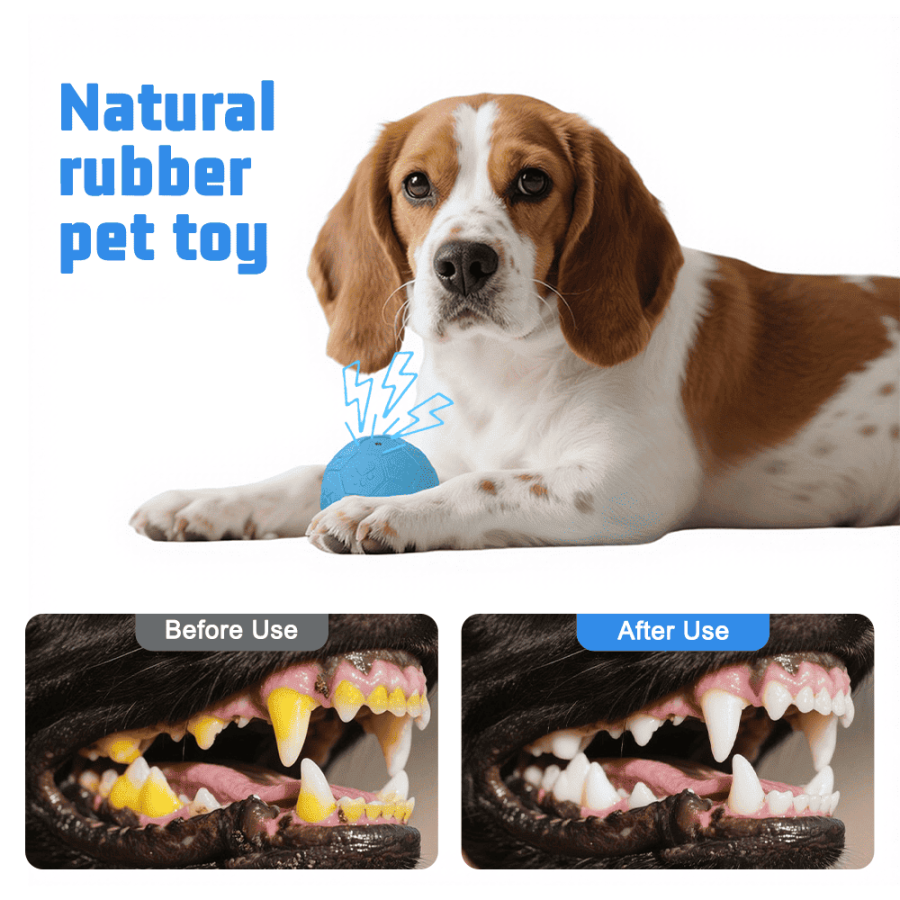 Rubber Squeaky Dog Ball