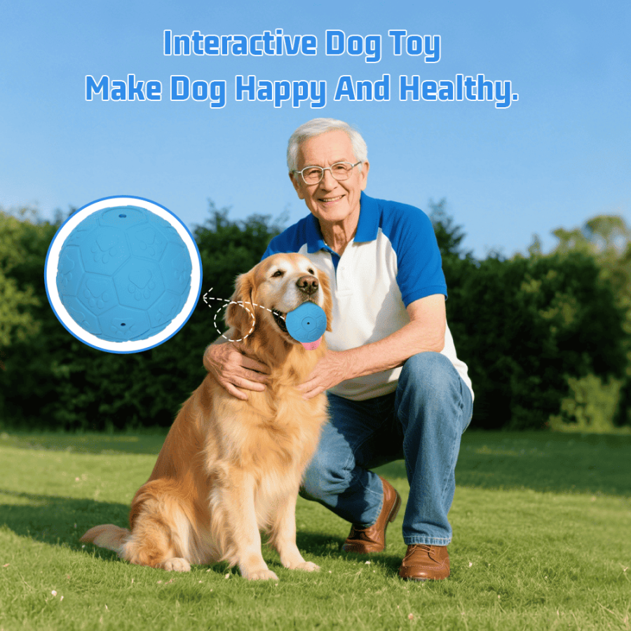 Rubber Squeaky Dog Ball