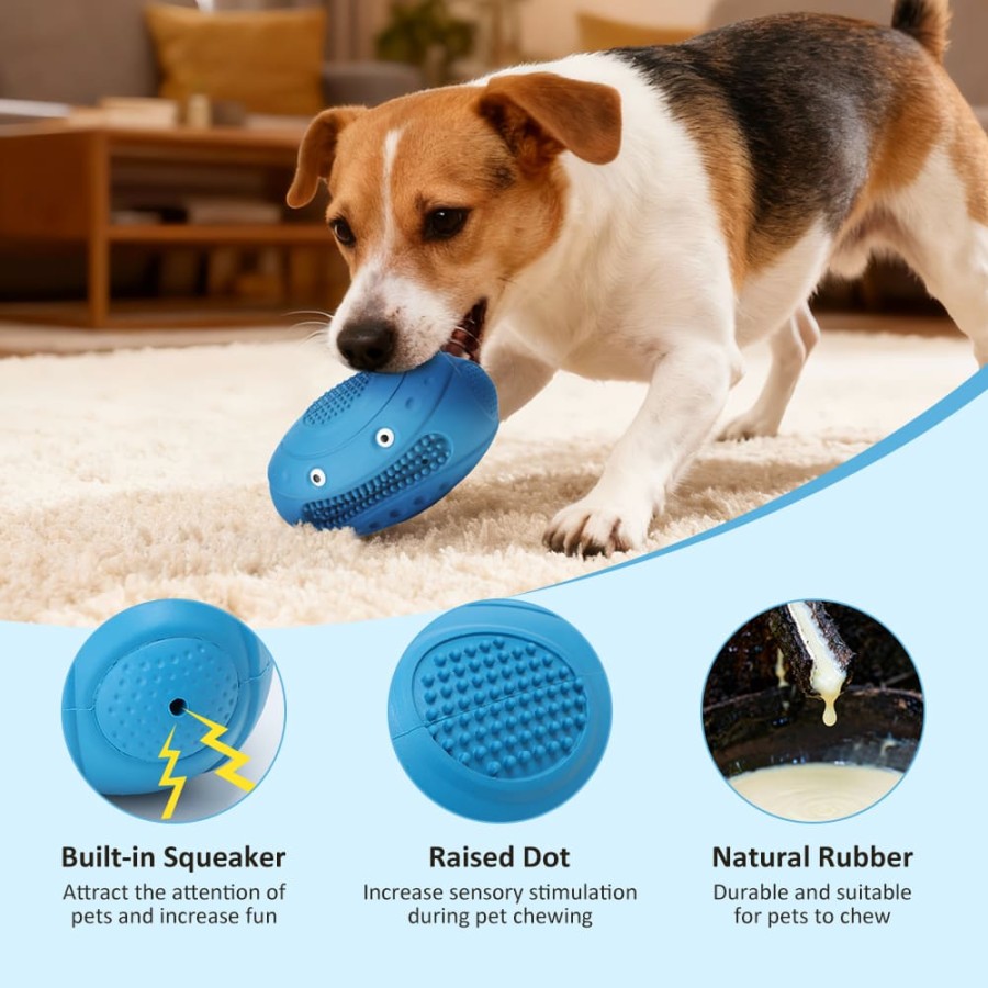 Robot head multi-functional dog chew toy