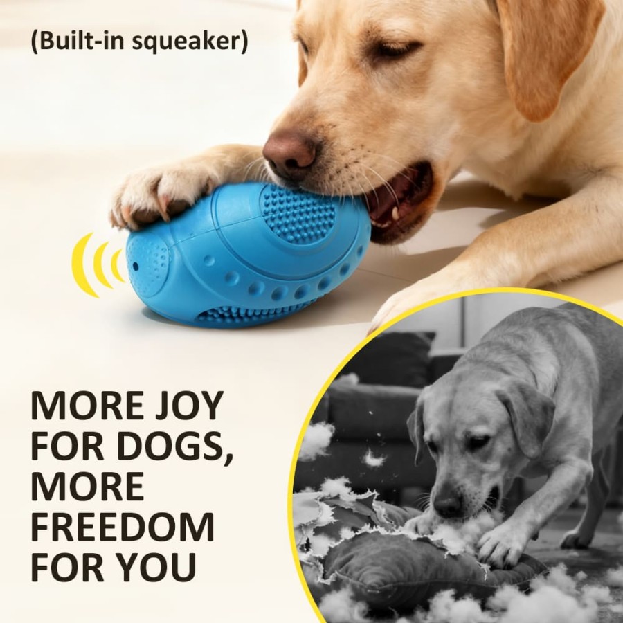 Robot head multi-functional dog chew toy