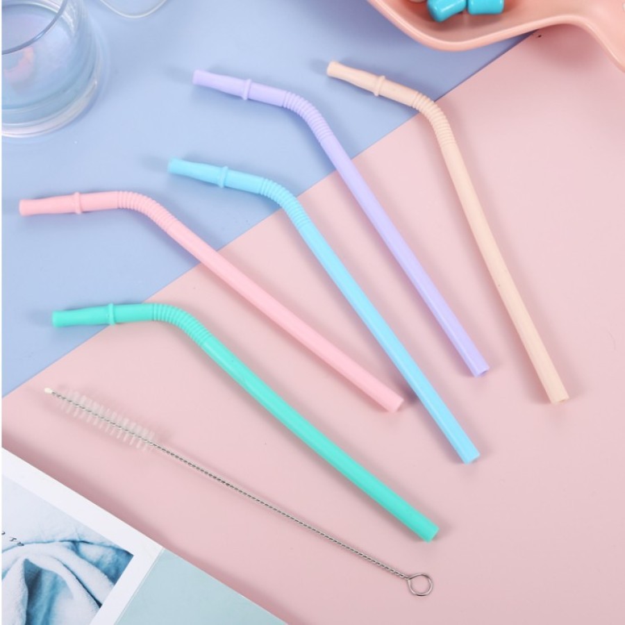 Reusable Silicone Drinking Straws