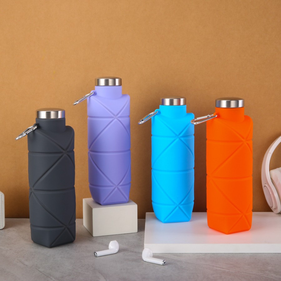 Silicone Collapsible Folding Water Bottle