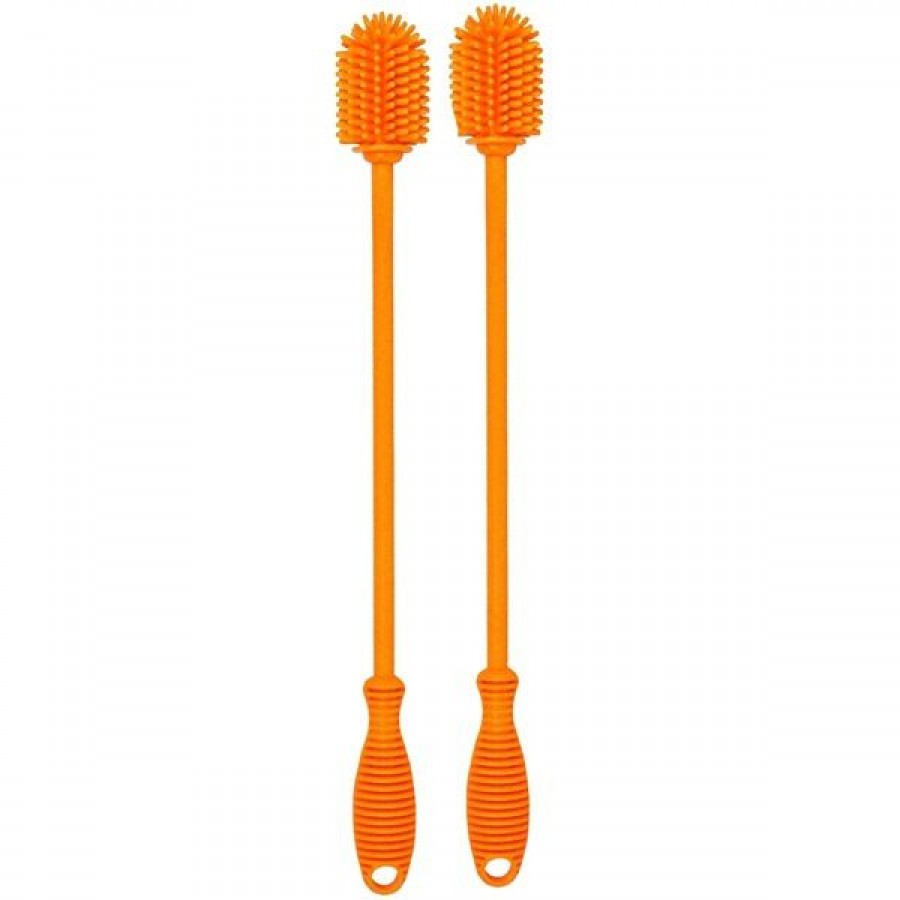 Long handle silicone cleaning brush