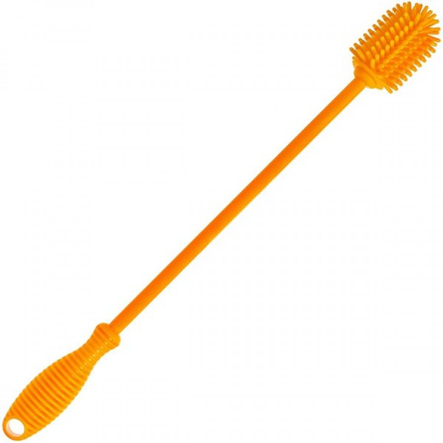 Long handle silicone cleaning brush