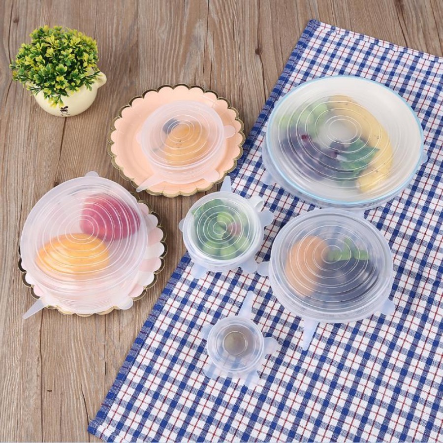 Resuable Airtight Silicone Food Wrap Cover Set