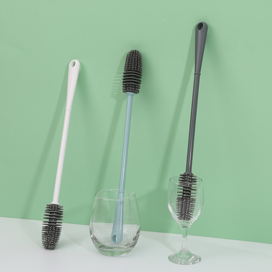 Silicone Bottle Cleaning Brush with long handle