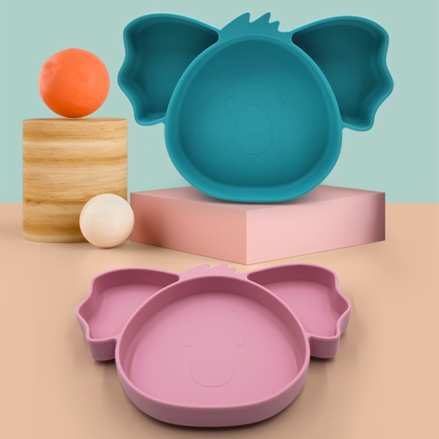 Wombat-shaped silicone dinner plate