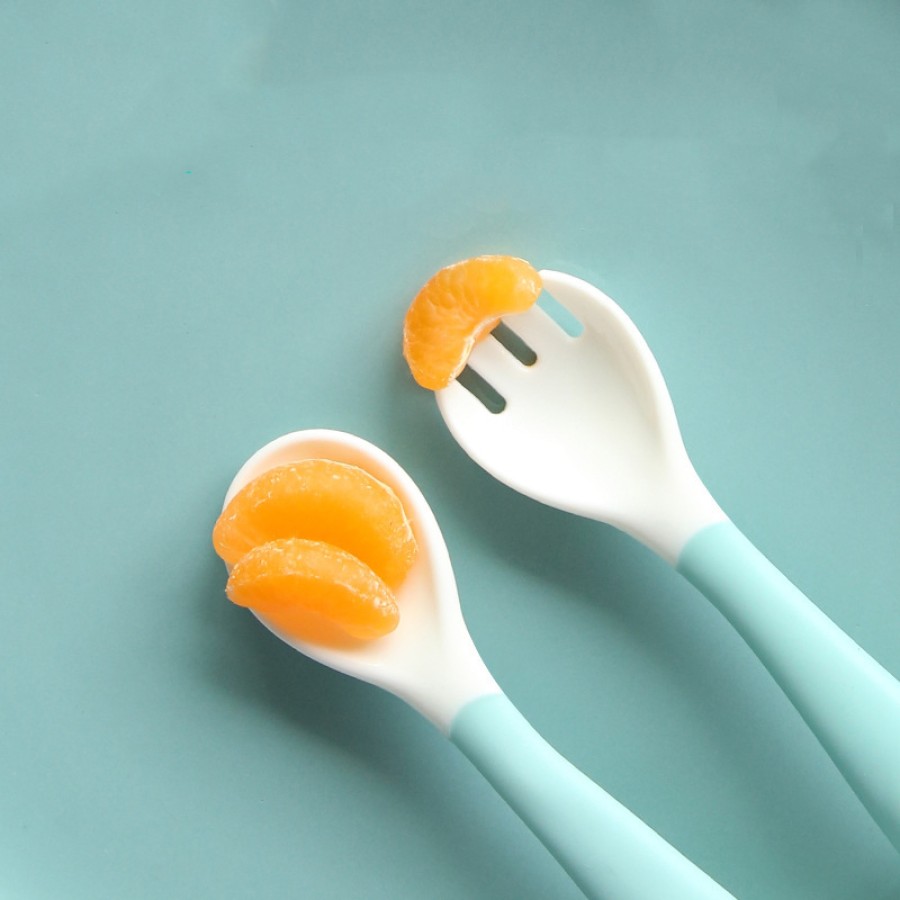 Bendable silicone fork and spoon