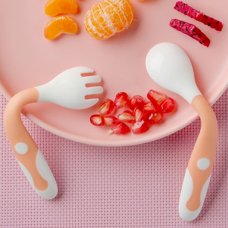 Bendable silicone fork and spoon