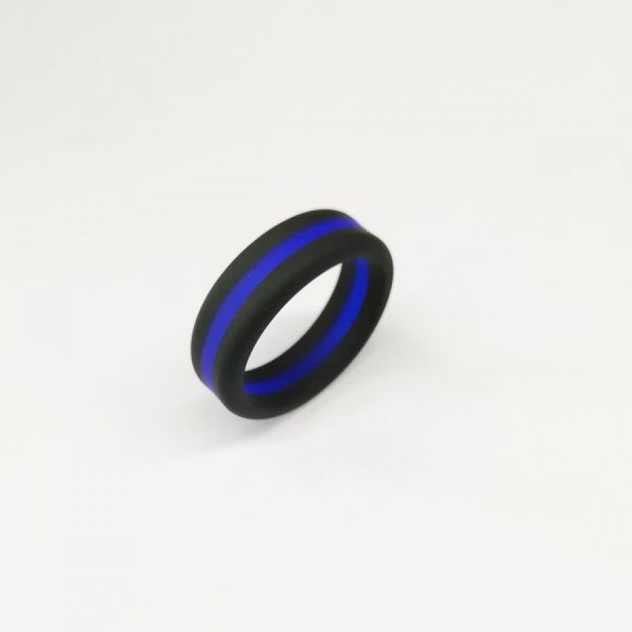 Striped Silicone Ring