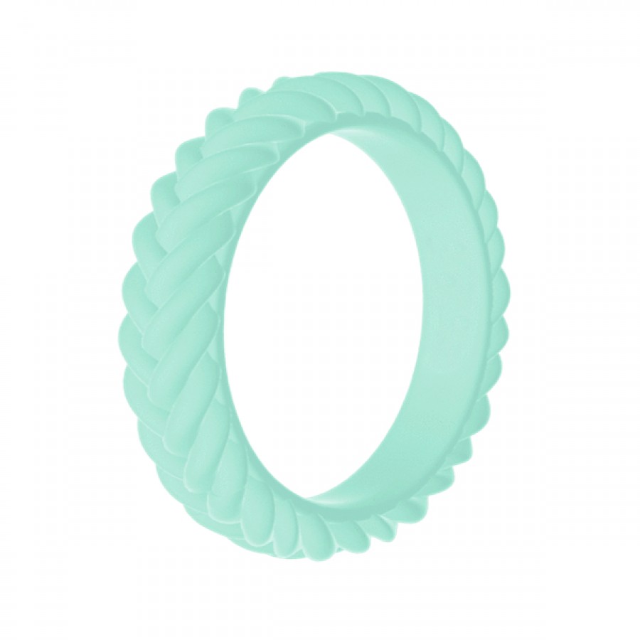 Customize Stackable Twist Silicone Ring