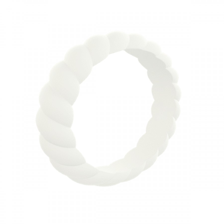 Customize Stackable Twist Silicone Ring-2