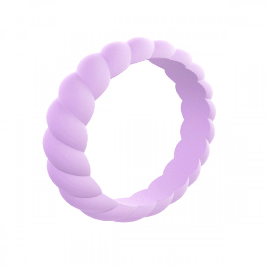 Customize Stackable Twist Silicone Ring-2