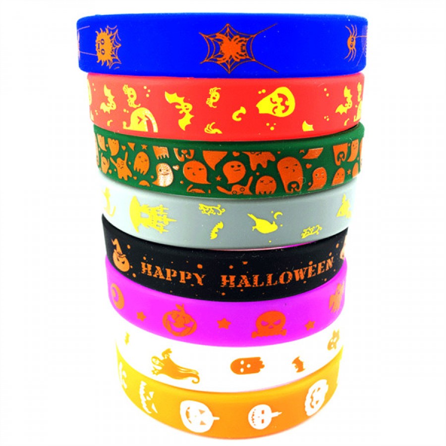 Printed silicone wristband