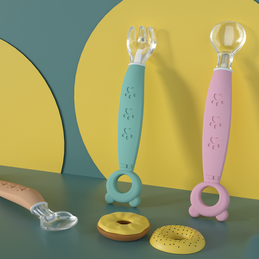 Bear-Shape Silicone Spoon for Baby Factory