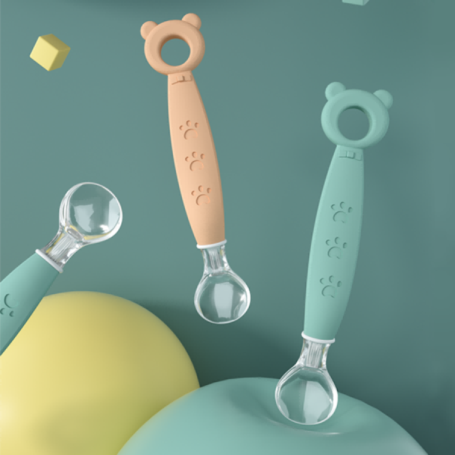 Bear-Shape Silicone Spoon for Baby Factory