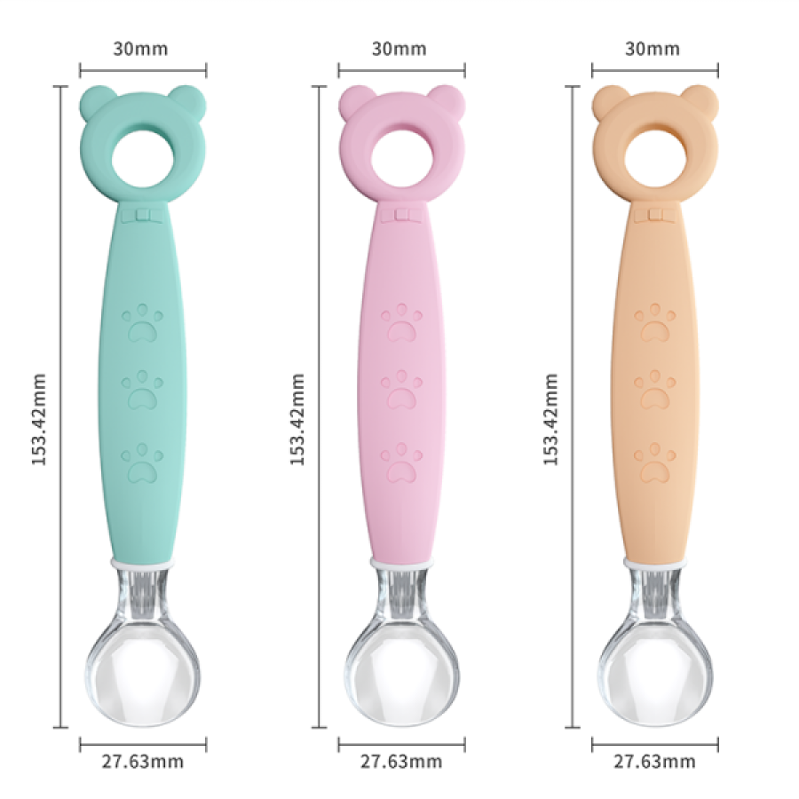 Bear-Shape Silicone Spoon for Baby Factory