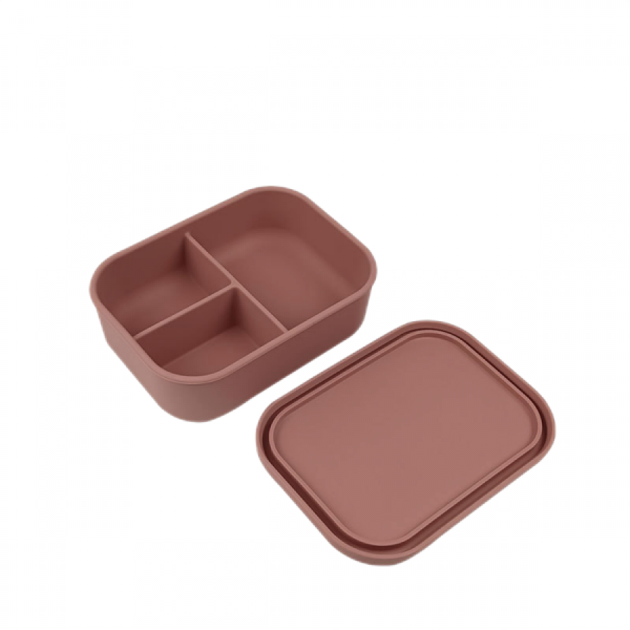 3-compartment silicone lunch box