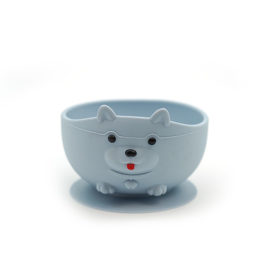 Puppy baby silicone tableware set