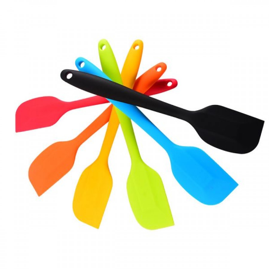 Colorful silicone kitchen spatula